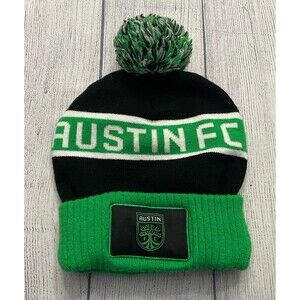 MLS Austin FC Winter Pom Hat Cap Beanie, Size Toddler